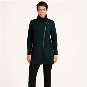 Cabi 3725 Renaissance Asymmetrical Zip Long Sleeve Coat Womens Medium